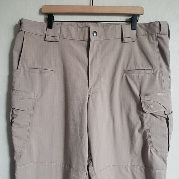 5.11 Tactical Stryke Pants Stretch Ripstop Tan Khaki Size Men's 40x30 74369-055 - Picture 3 of 12